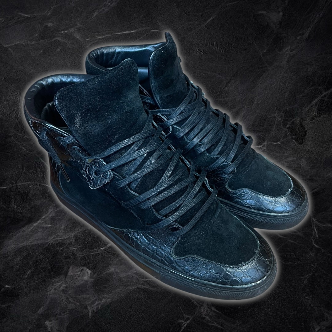 Balenciaga “Croc” High Tops (Black)
