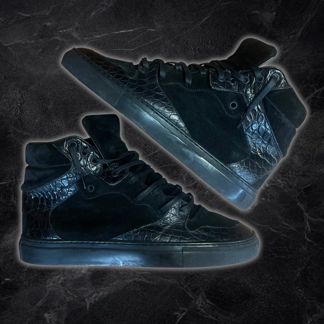 Balenciaga “Croc” Black High Tops