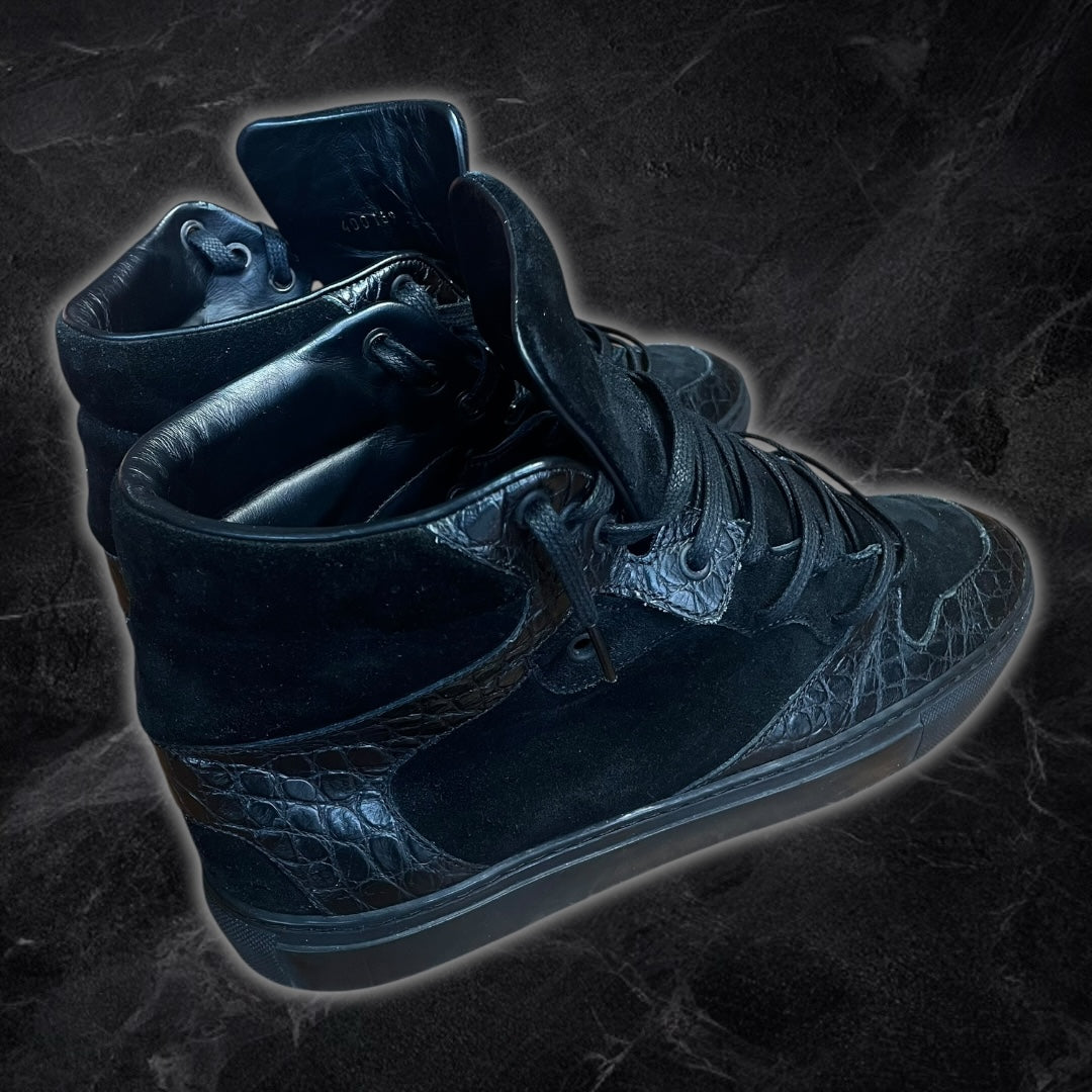 Balenciaga “Croc” Black High Tops