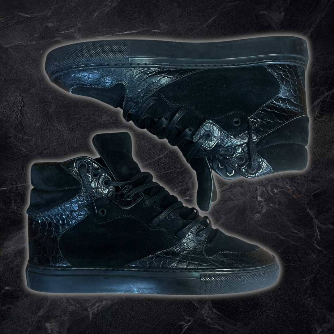 Balenciaga “Croc” Black High Tops