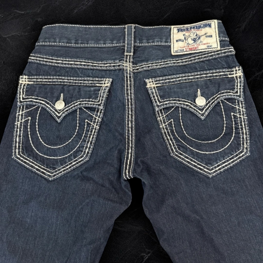 True Religion Straight Leg Triple Stitch Jeans