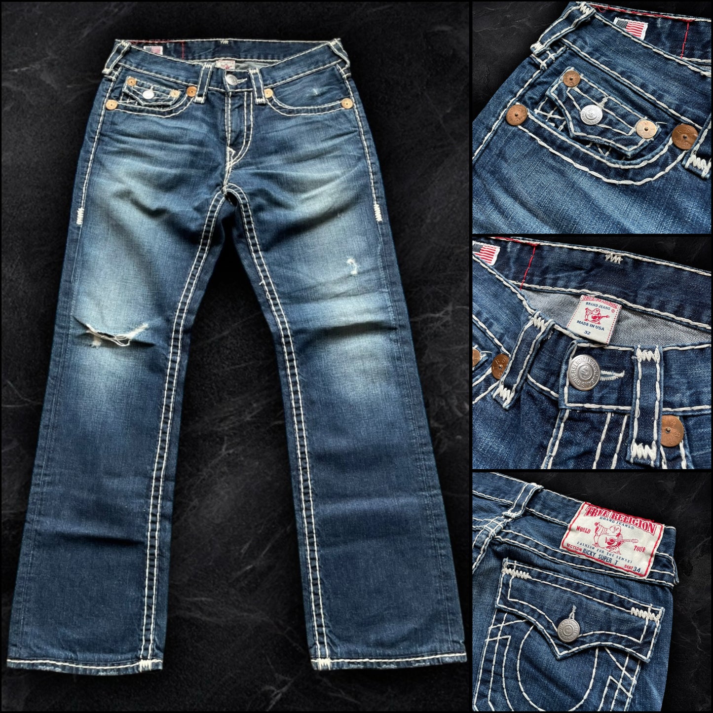 True Religion “Ricky Super T” Jeans