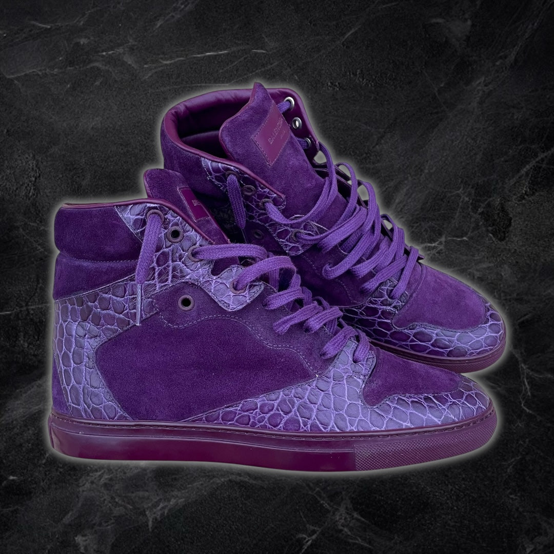 Balenciaga “Croc” High Tops (Purple)