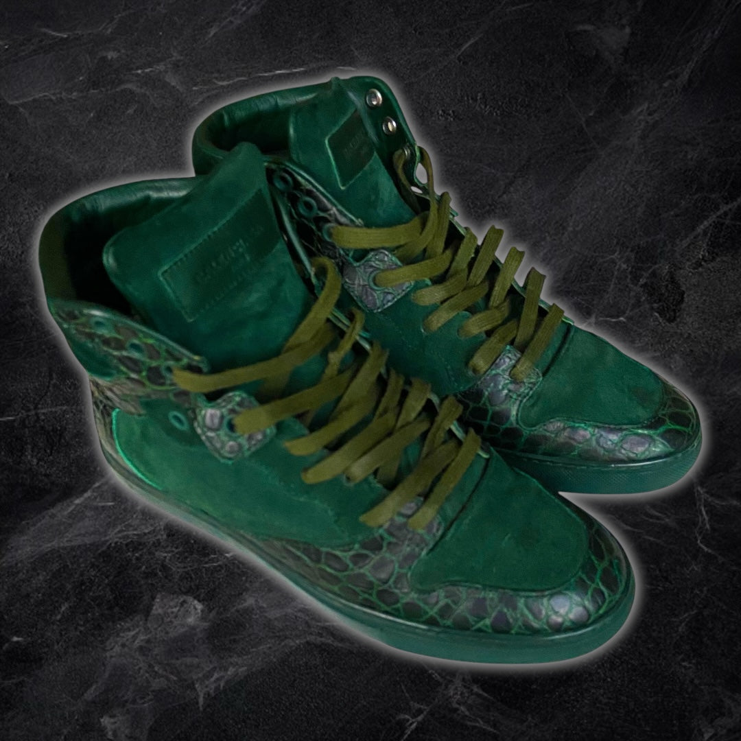 Balenciaga “Croc” High Tops (Green)