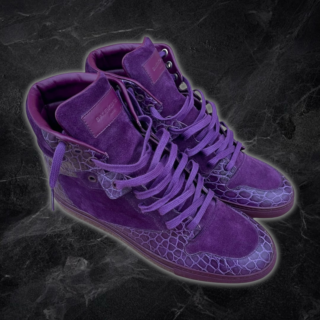 Balenciaga “Croc” High Tops (Purple)