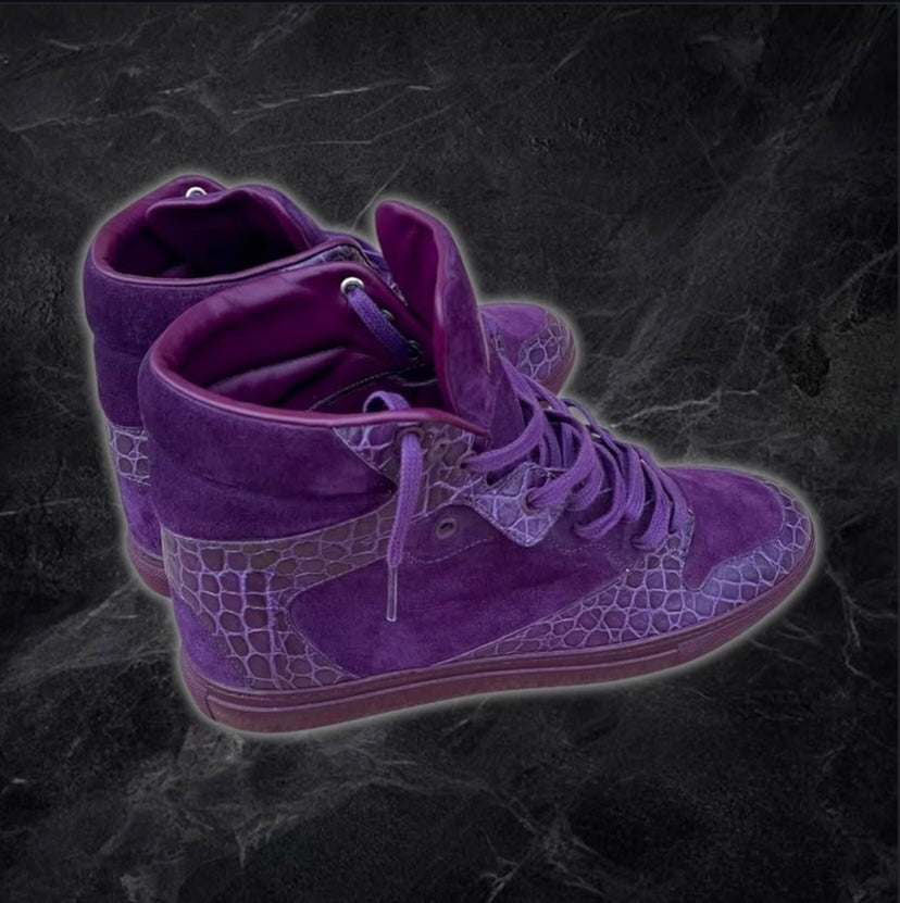 Balenciaga “Croc” High Tops (Purple)