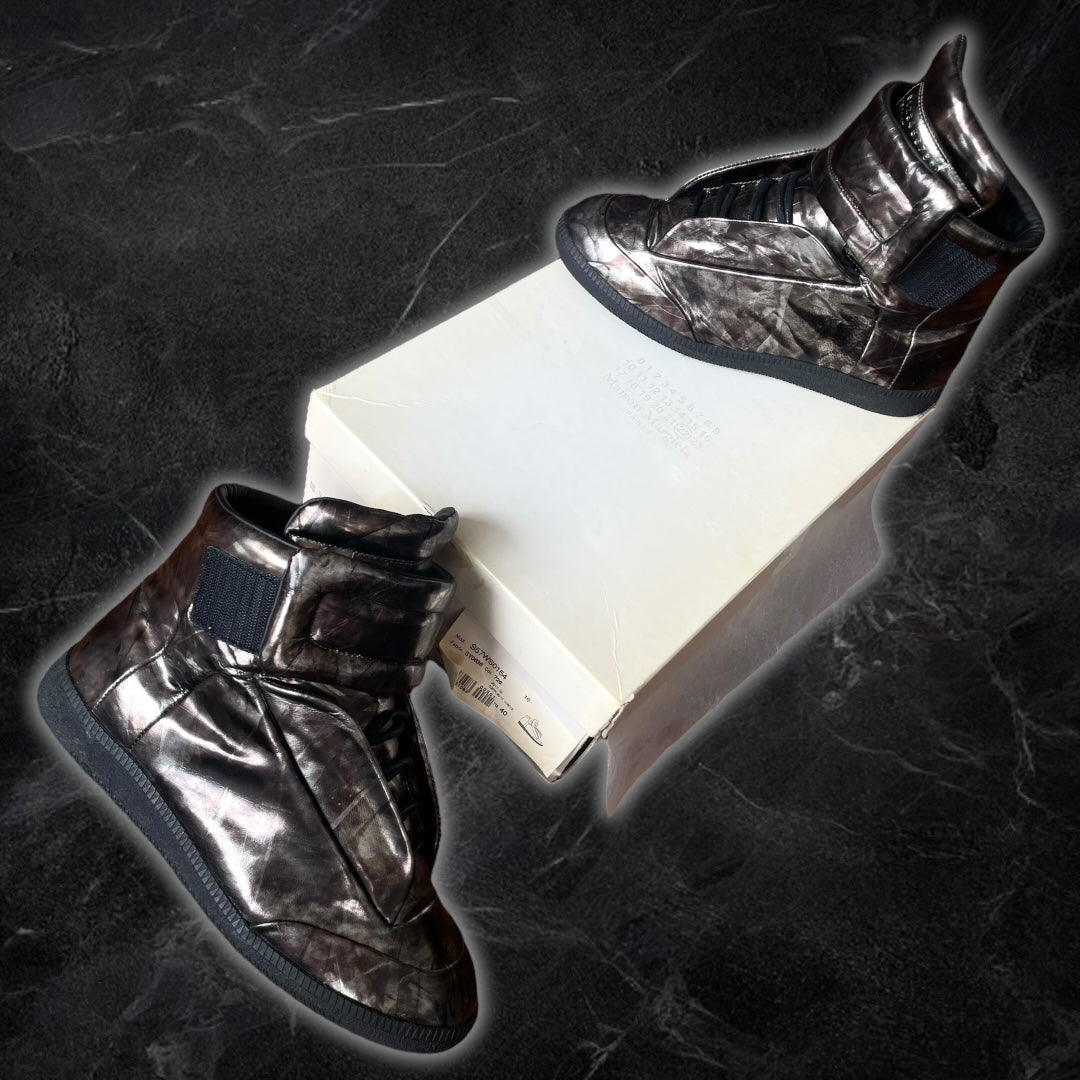 2016 Maison Margiela Future “Metallic Gunmetal” High Tops