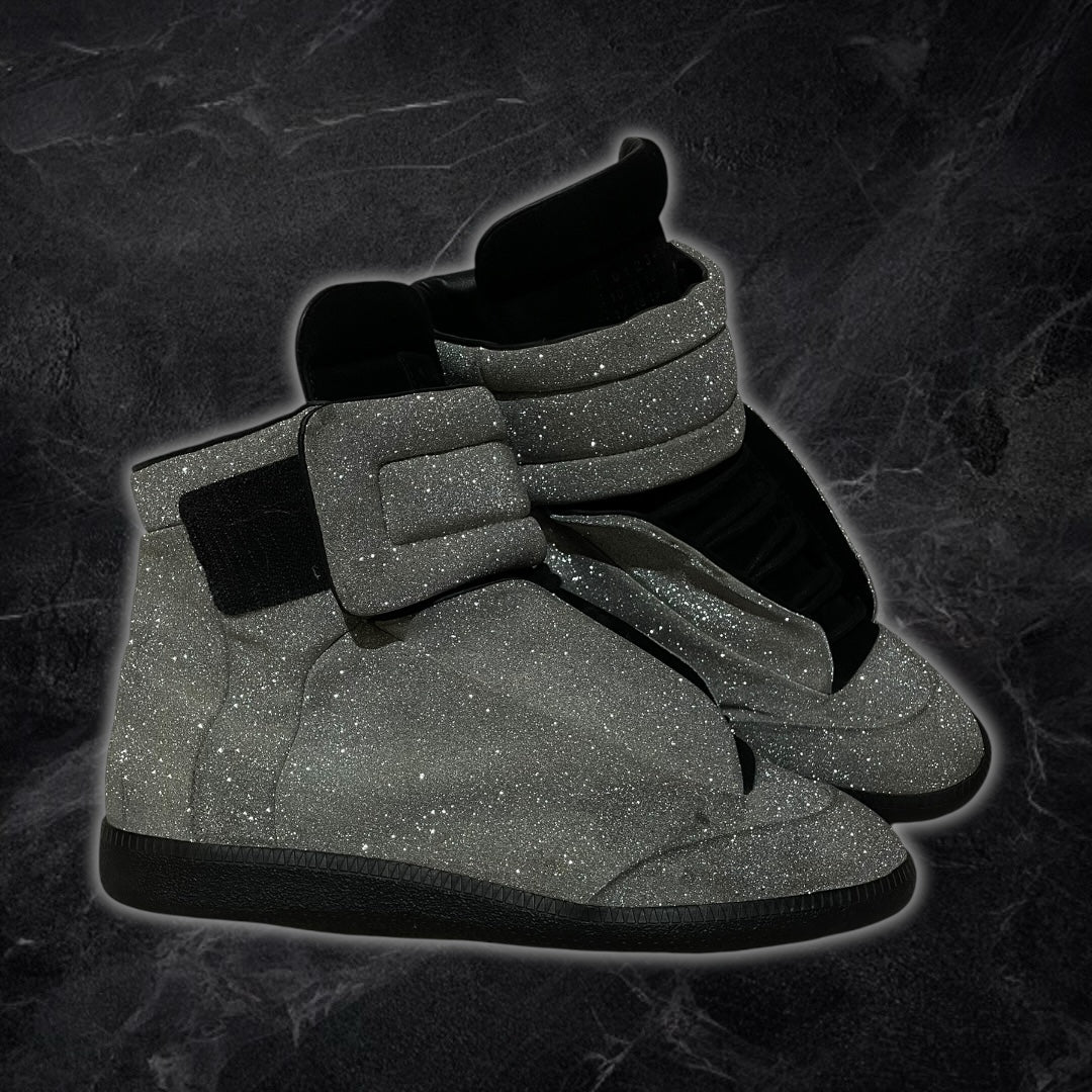 2016 Maison Margiela Future “Glitter” High Tops (Silver)
