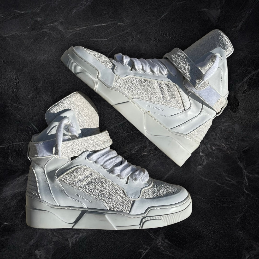 Givenchy “Exotic Leather” Tyson High Tops (White)