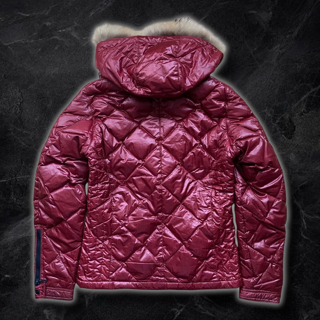Japanese branded red face covering jacket