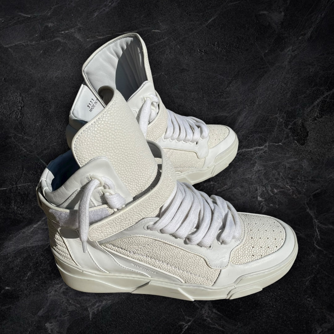 Givenchy “Exotic Leather” Tyson High Tops (White)