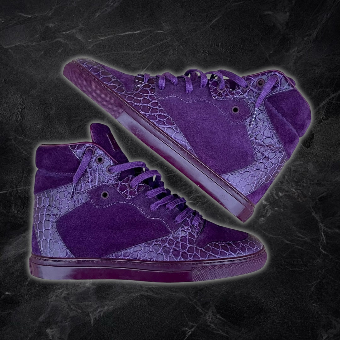 Balenciaga “Croc” High Tops (Purple)