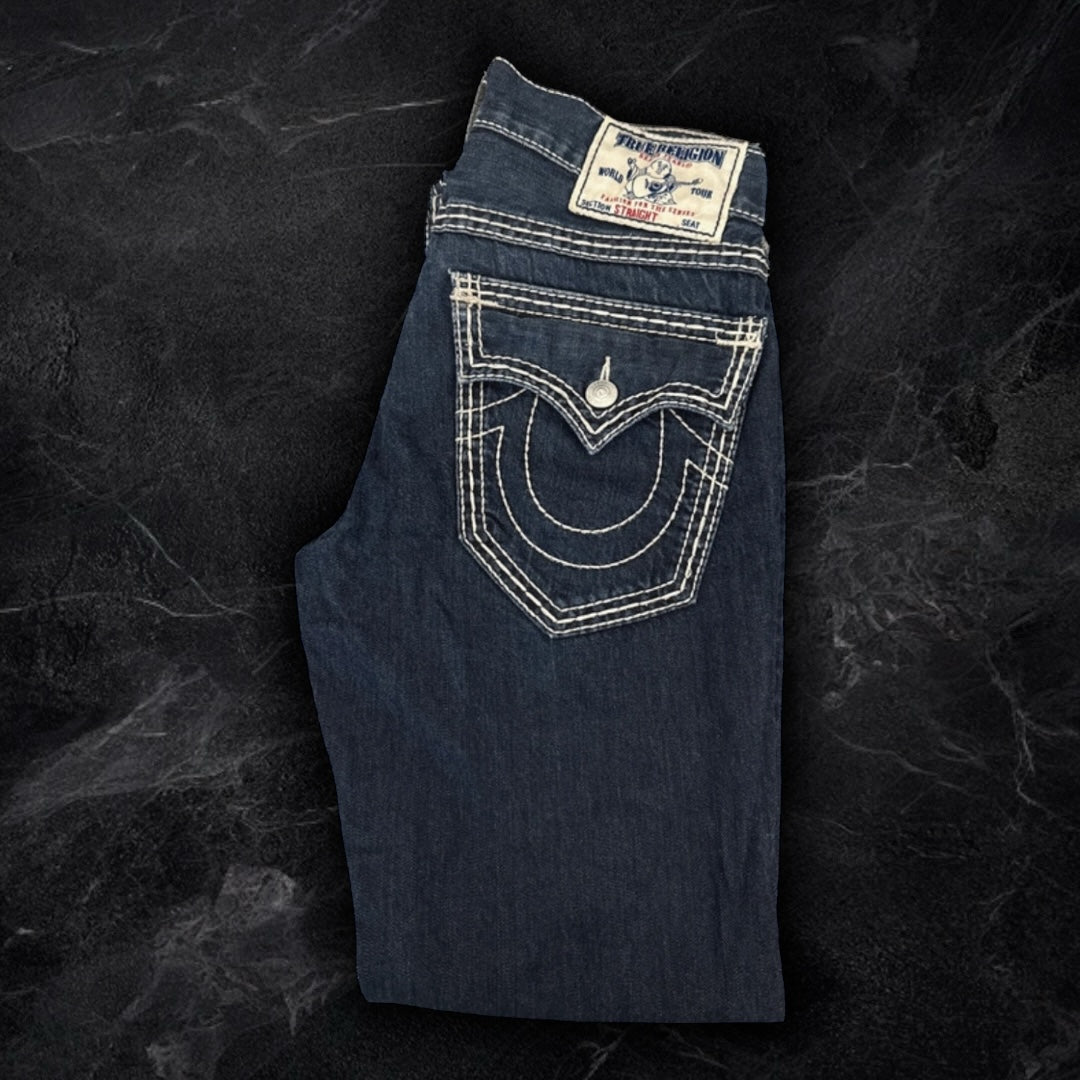 True Religion Straight Leg Triple Stitch Jeans
