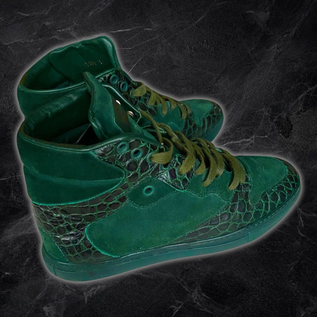 Balenciaga “Croc” High Tops (Green)