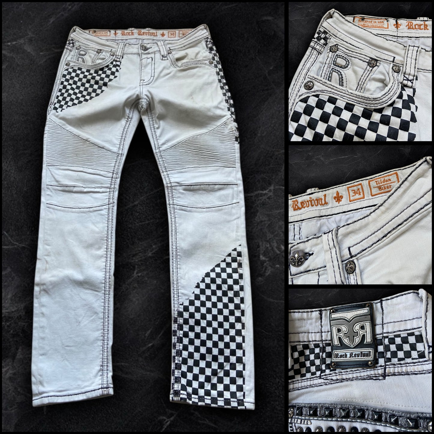 Rock Revival Tilden Biker Jeans