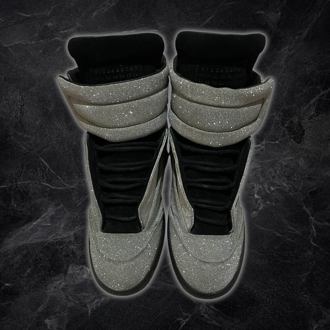 2016 Maison Margiela Future “Glitter” High Tops (Silver)