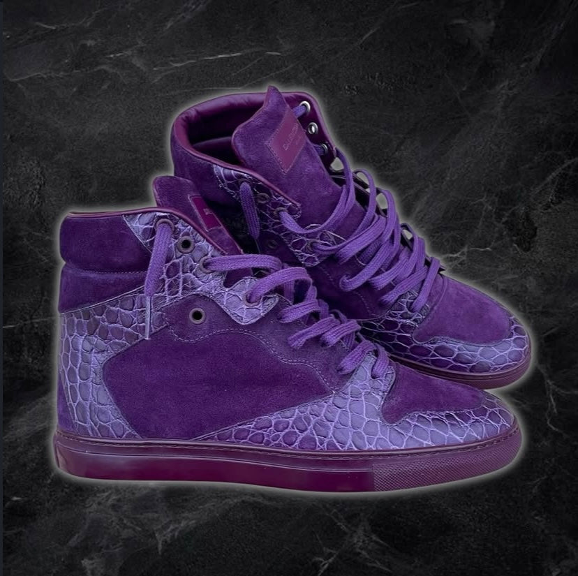 Balenciaga “Croc” High Tops (Purple)