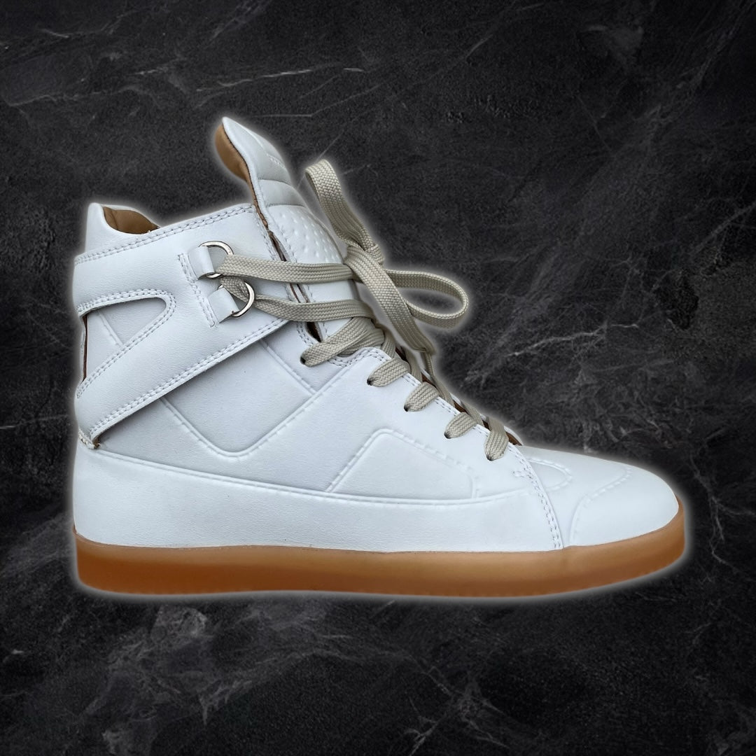 S/S09 Maison Margiela x H&M “Trompe l'œil high-top sneakers” (Wwhite)