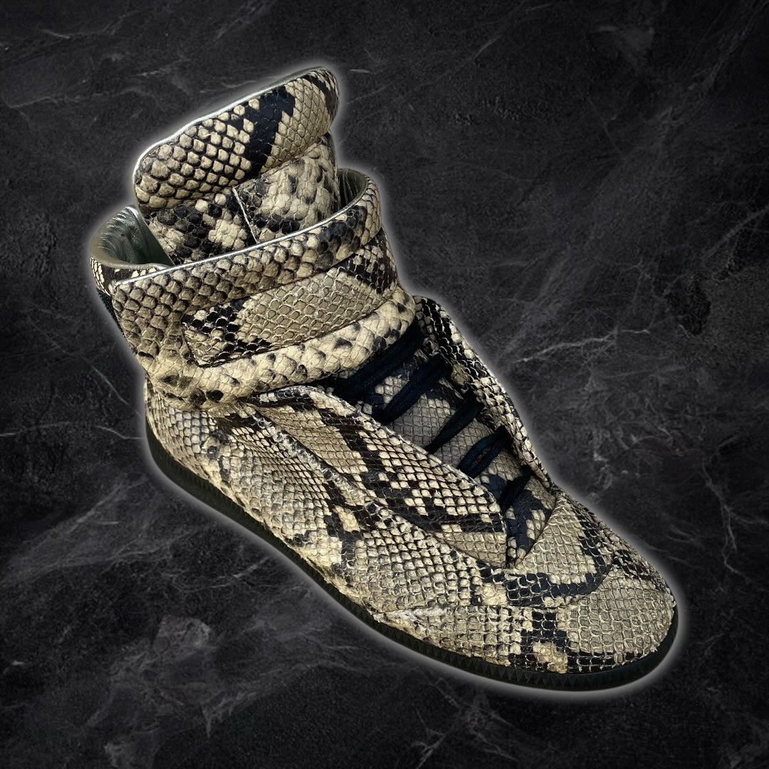 2016 Maison Margiela Future “Snakeskin” high top sneakers
