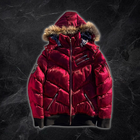 Wild Party Japanese puffer jacket (red)