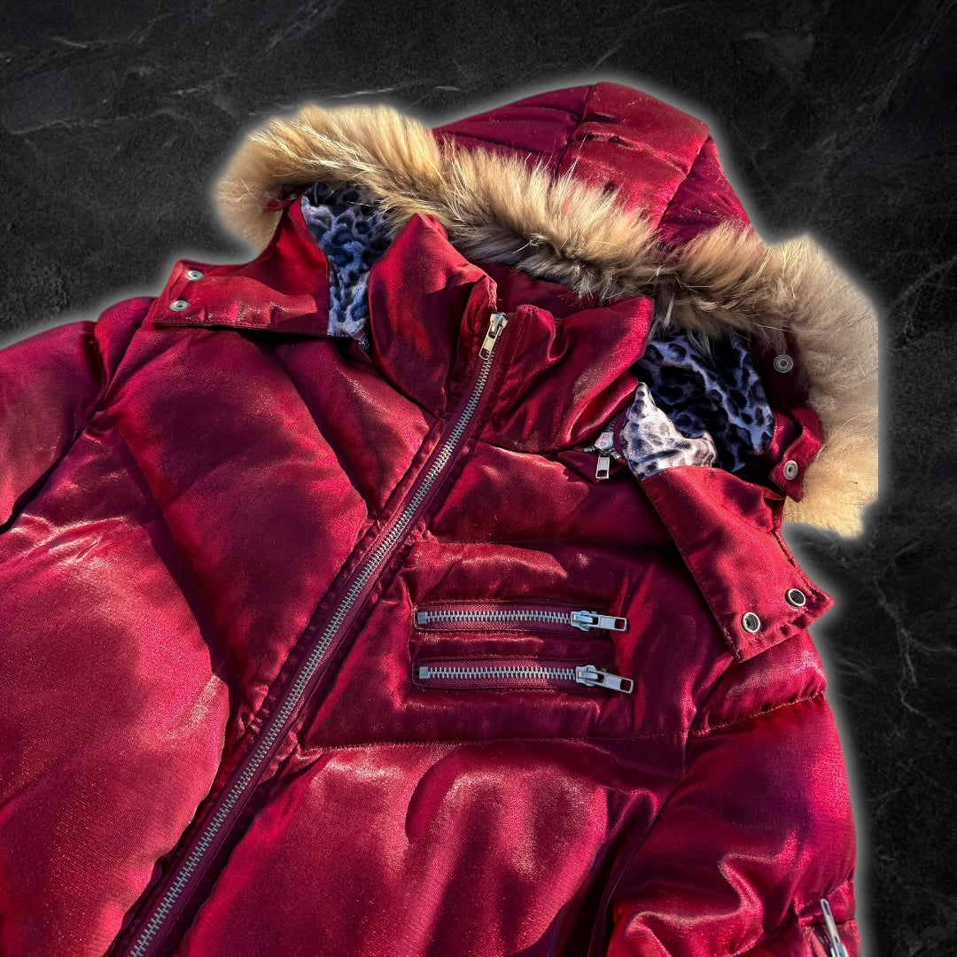Wild Party Japanese puffer jacket (red)