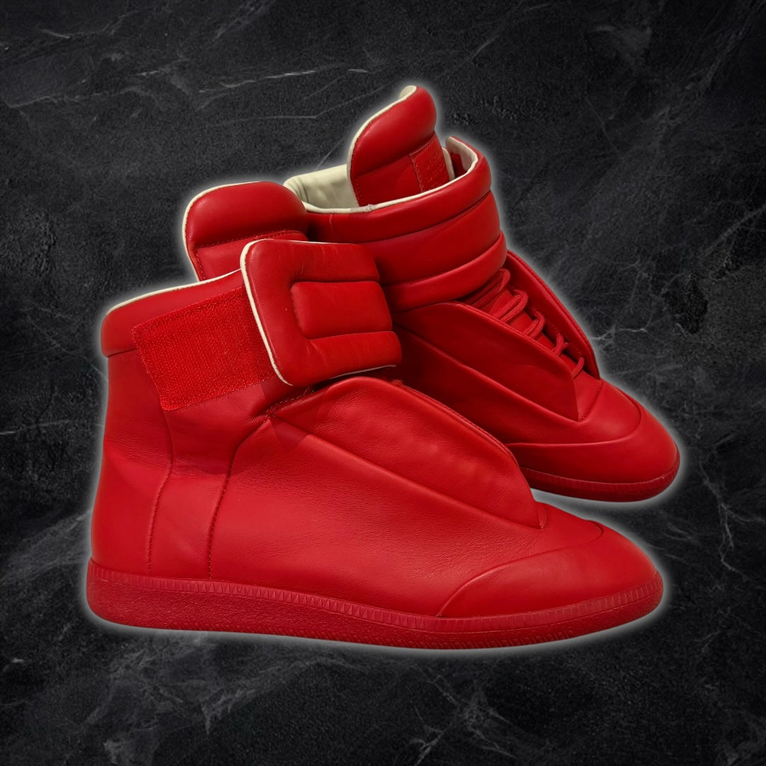 2016 Maison Margiela Future “Red” high top sneakers
