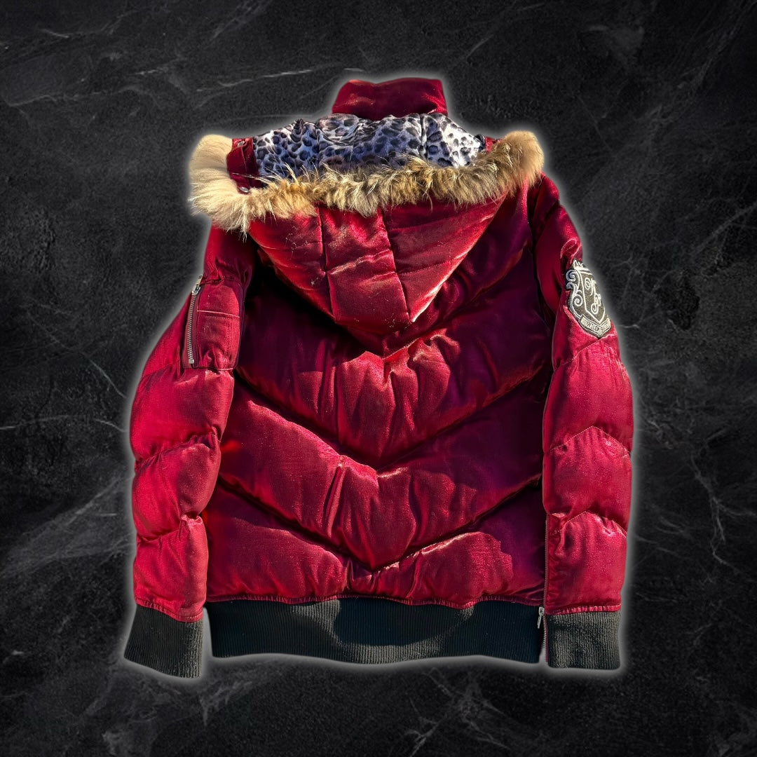 Wild Party Japanese puffer jacket (red)