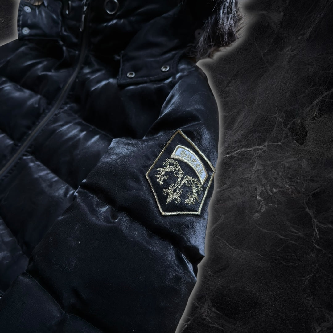 Midas “Greek” Japanese fur puffer jacket (black)
