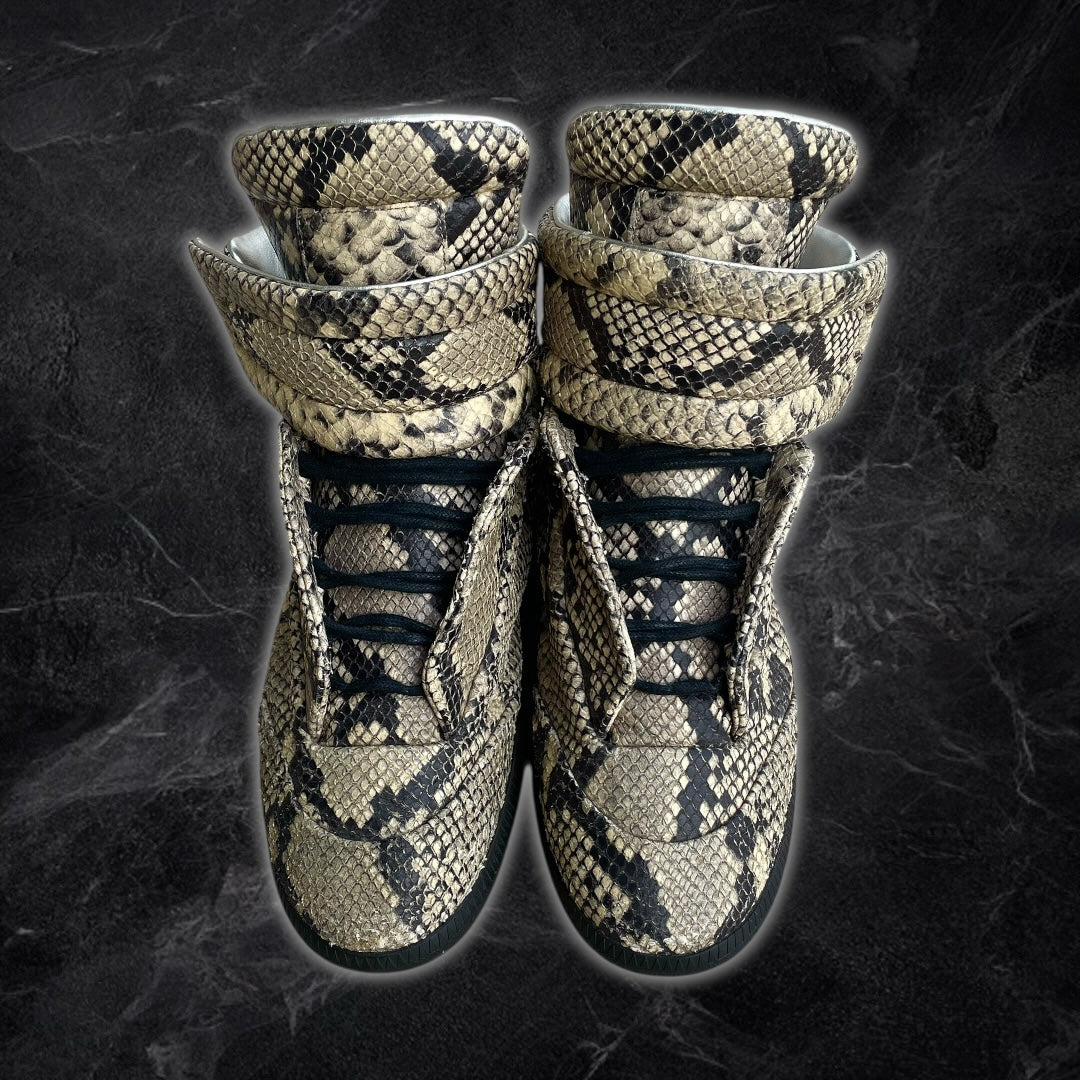2016 Maison Margiela Future “Snakeskin” high top sneakers