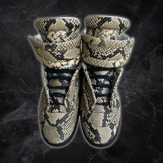 2016 Maison Margiela Future “Snakeskin” high top sneakers