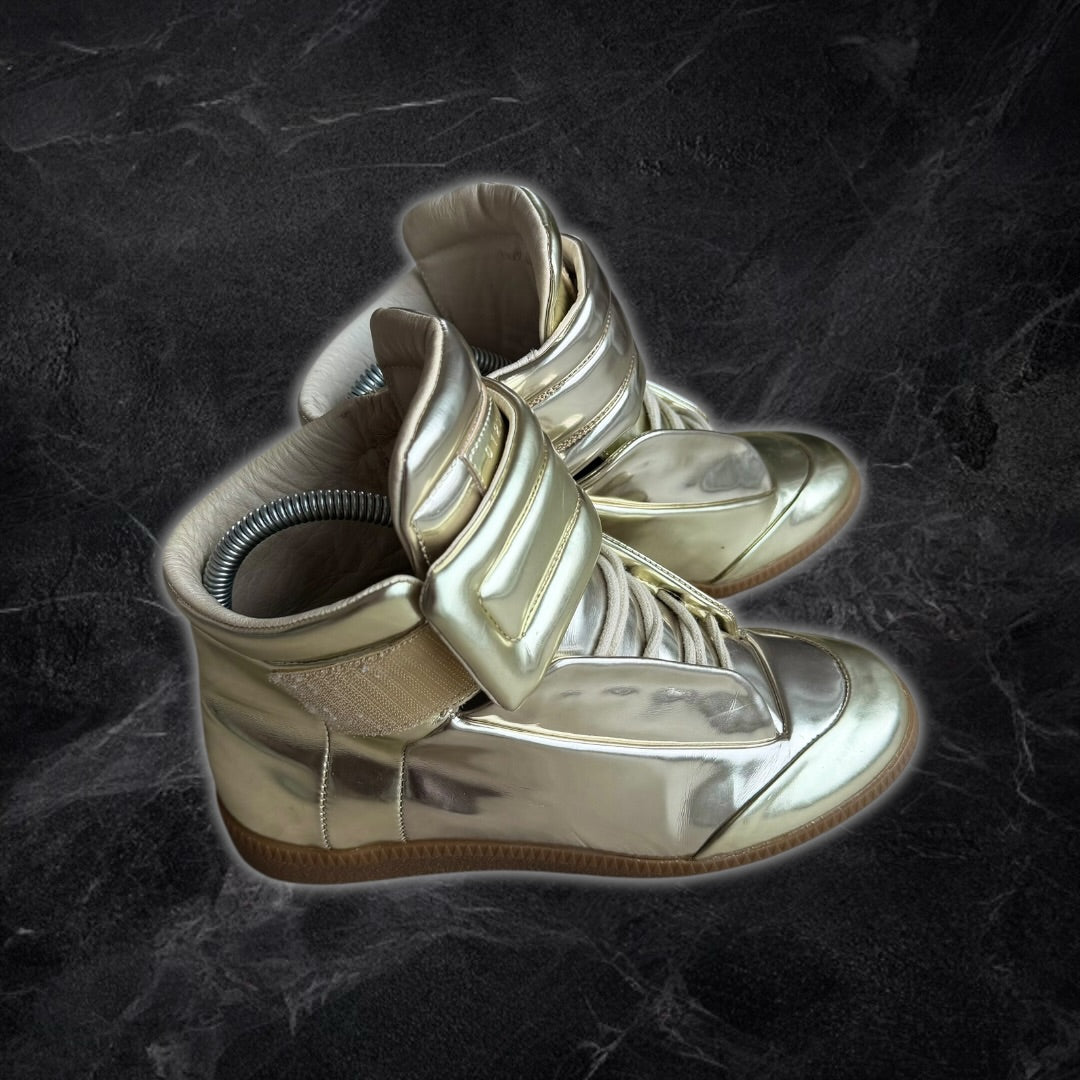 2014 Women’s Maison Margiela Future high top sneakers (gold)