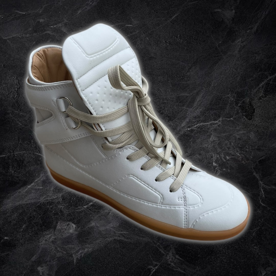 S/S09 Maison Margiela x H&M “Trompe l'œil high-top sneakers” (Wwhite)