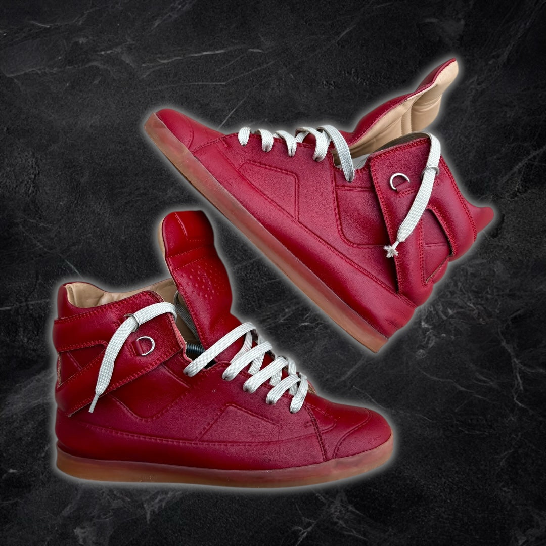 S/S09 Maison Margiela x H&M “Trompe l’œil high-top sneakers” (Red)