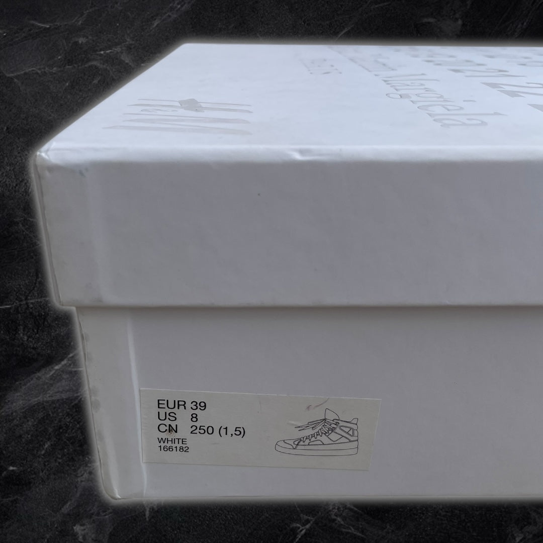 S/S09 Maison Margiela x H&M “Trompe l'œil high-top sneakers” (Wwhite)