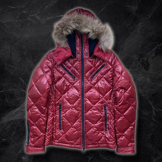Japanese branded red face covering jacket