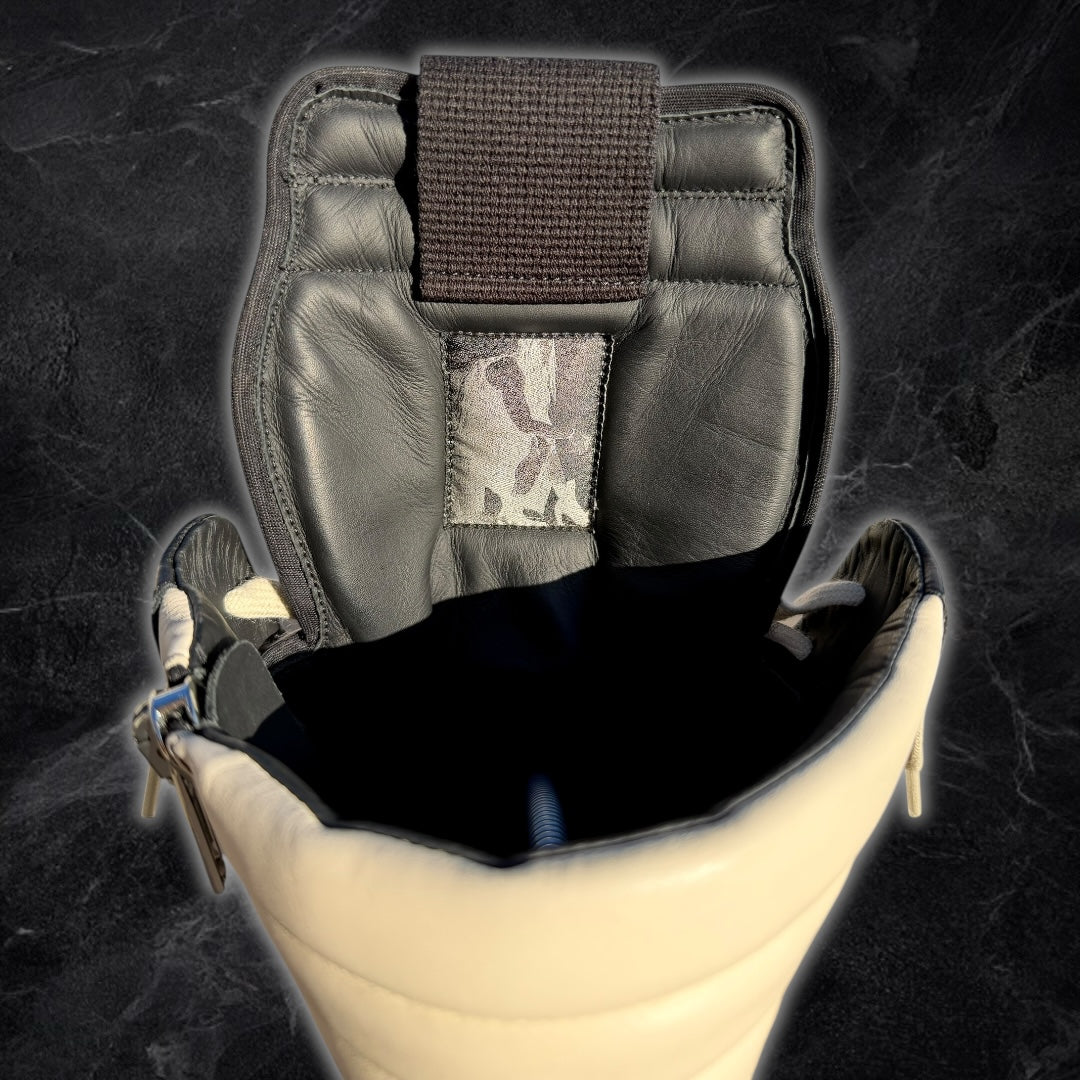 2025 Rick Owens Geo-Baskets (black/milk)