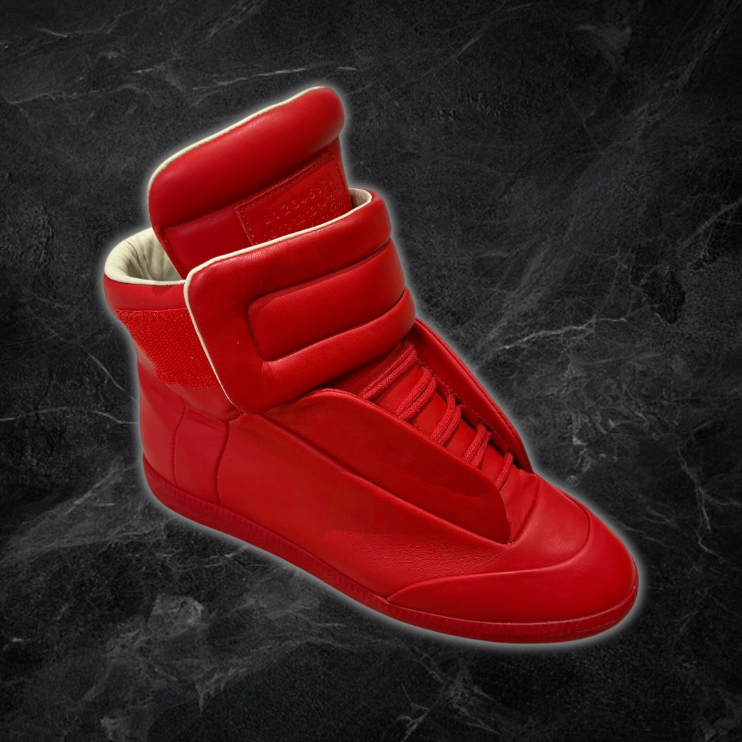 2016 Maison Margiela Future “Red” high top sneakers