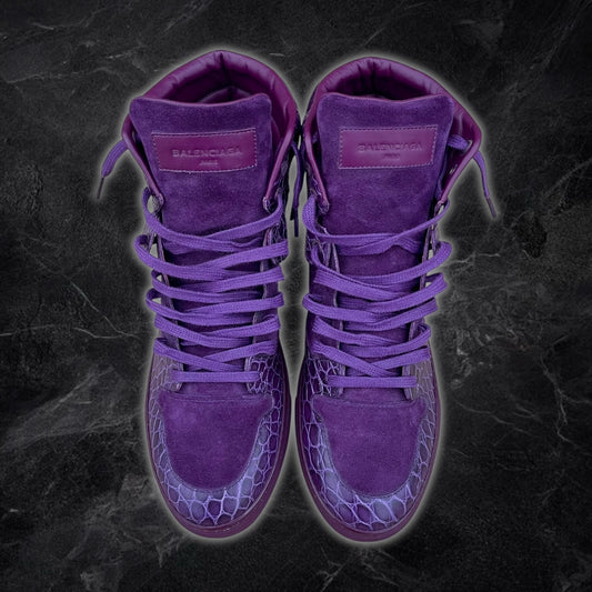 Balenciaga “Croc” High Tops (Purple)
