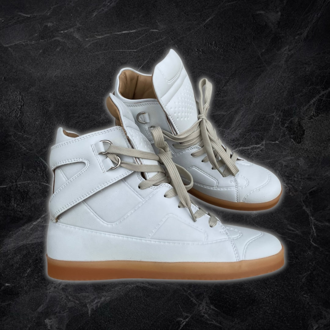 S/S09 Maison Margiela x H&M “Trompe l'œil high-top sneakers” (Wwhite)