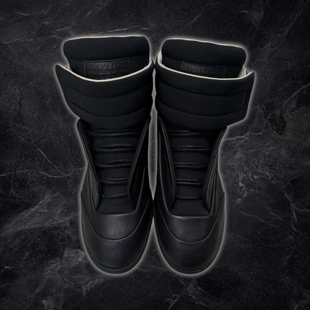 2016 Maison Margiela Future “two tone” high top sneaker (black)