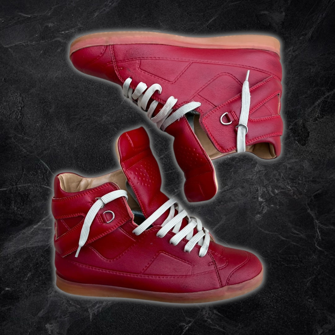 S/S09 Maison Margiela x H&M “Trompe l’œil high-top sneakers” (Red)