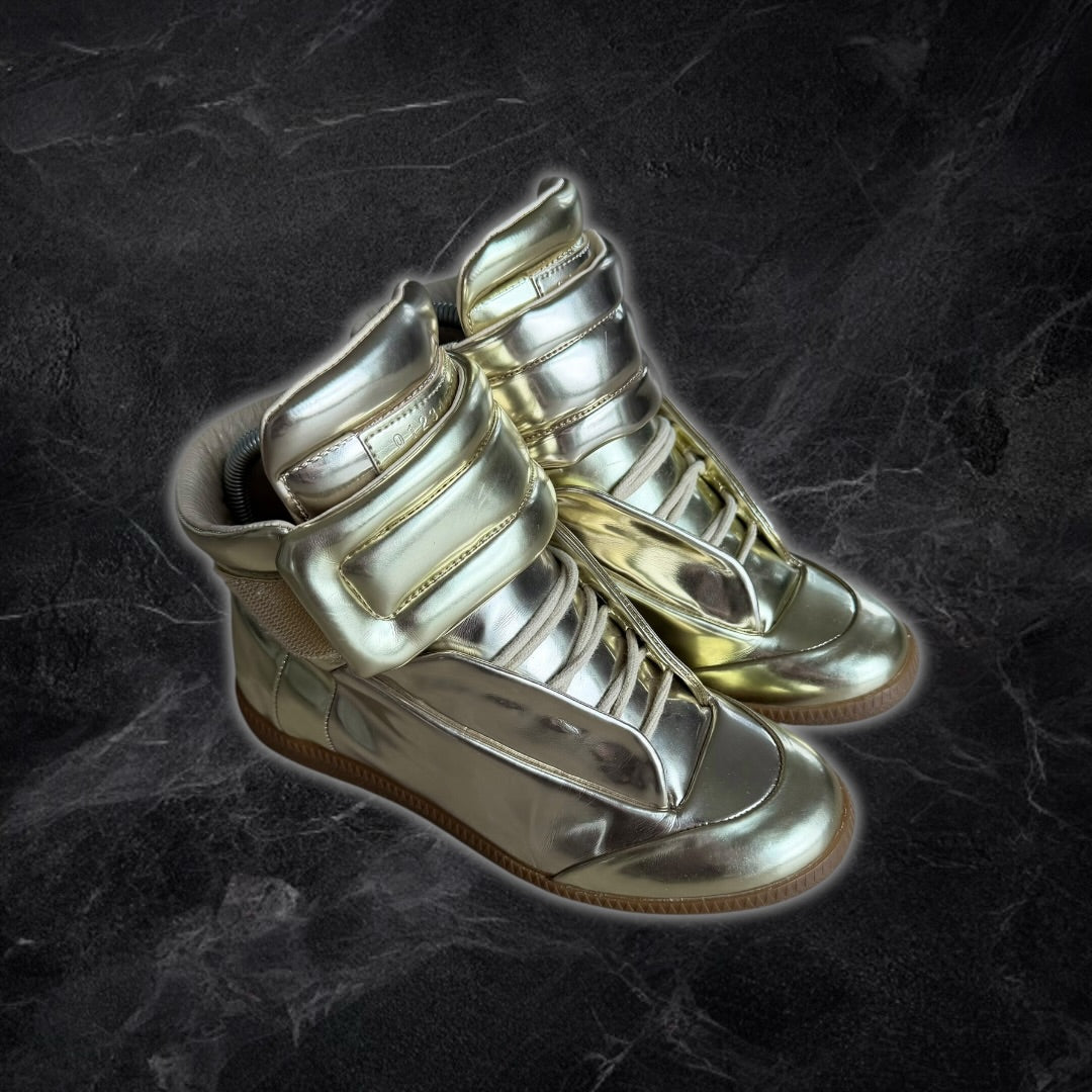 2014 Women’s Maison Margiela Future high top sneakers (gold)