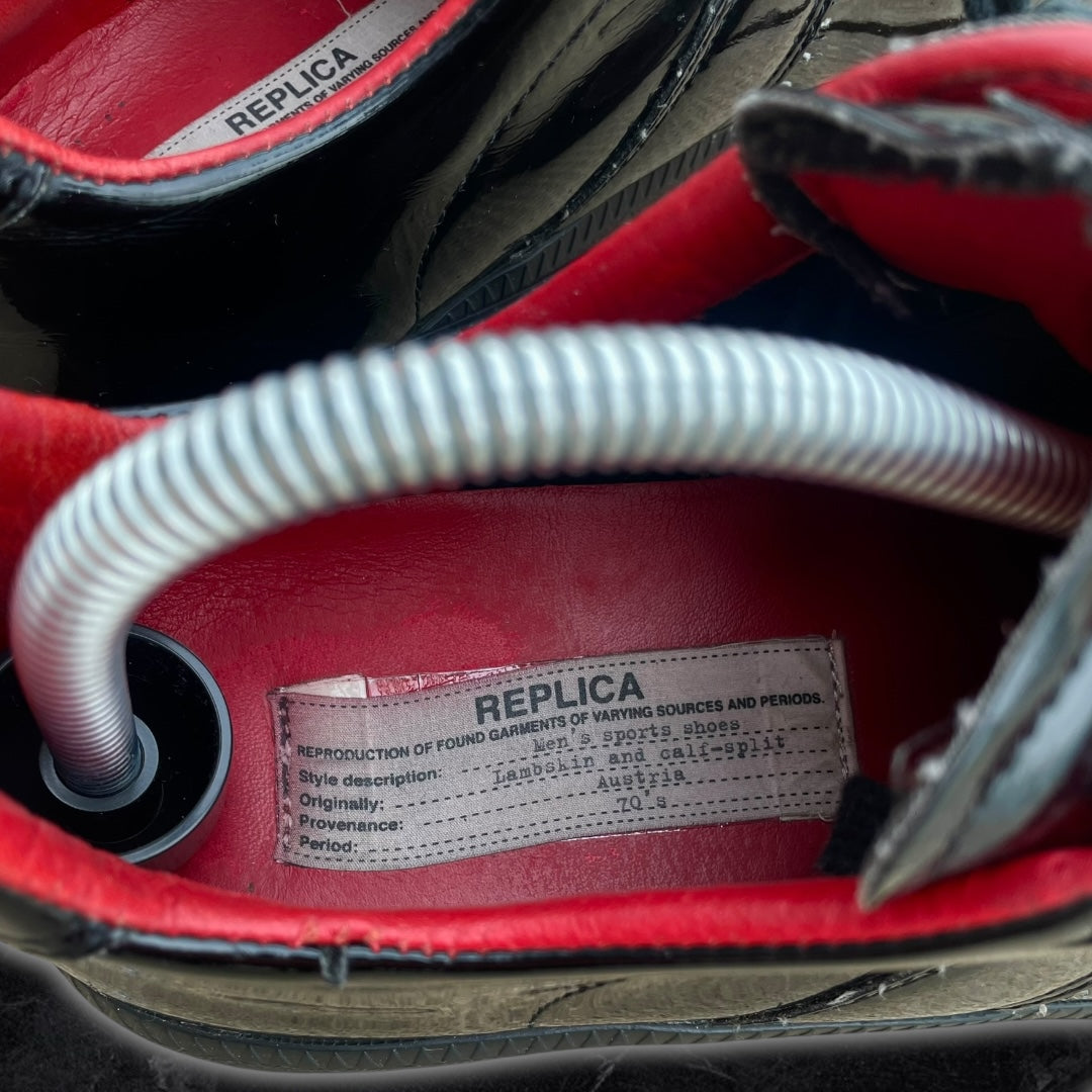 Maison Margiela “Patent leather” gat sneakers (black)