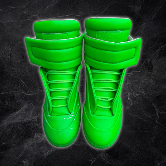 2016 Maison Margiela “Fluo Green” high-top sneakers