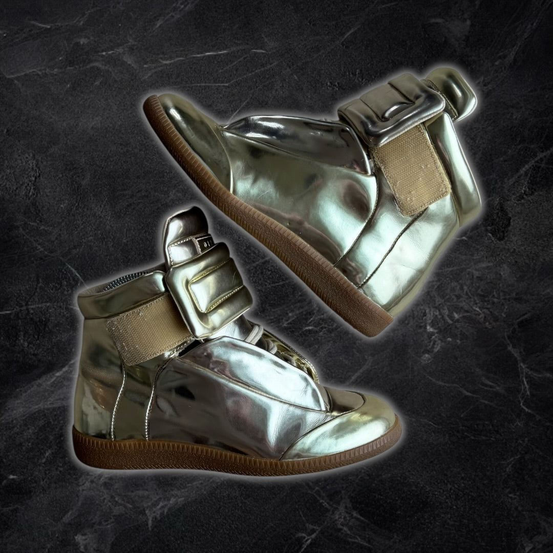 2014 Women’s Maison Margiela Future high top sneakers (gold)