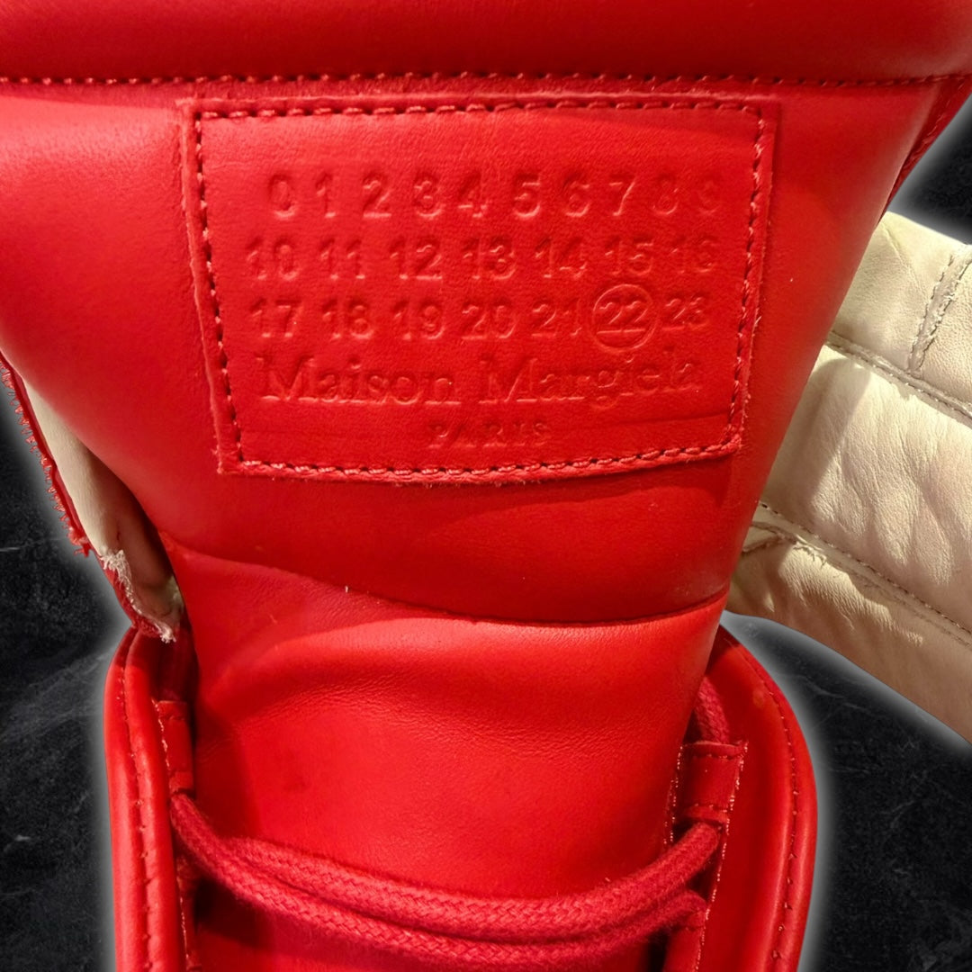 2016 Maison Margiela Future “Red” high top sneakers