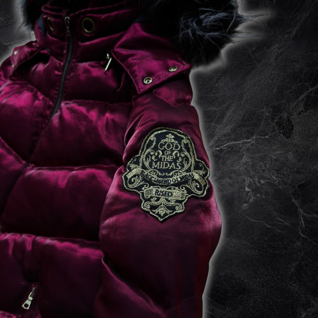 Midas “God Of Midas” Japanese fur puffer jacket (red)