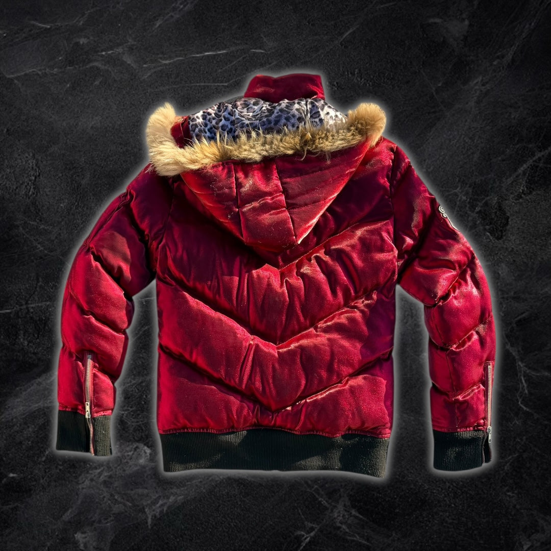 Wild Party Japanese puffer jacket (red)