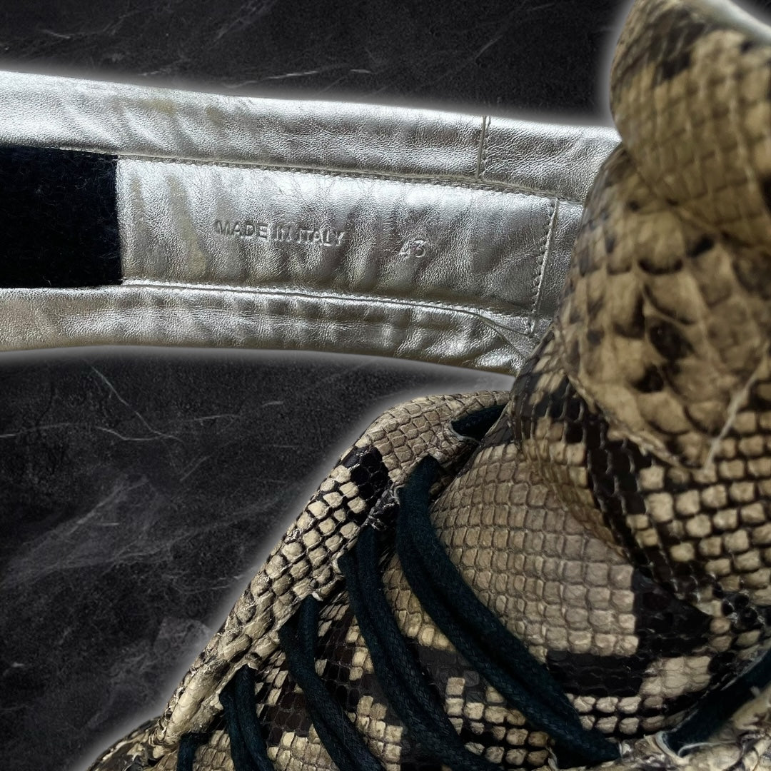 2016 Maison Margiela Future “Snakeskin” high top sneakers