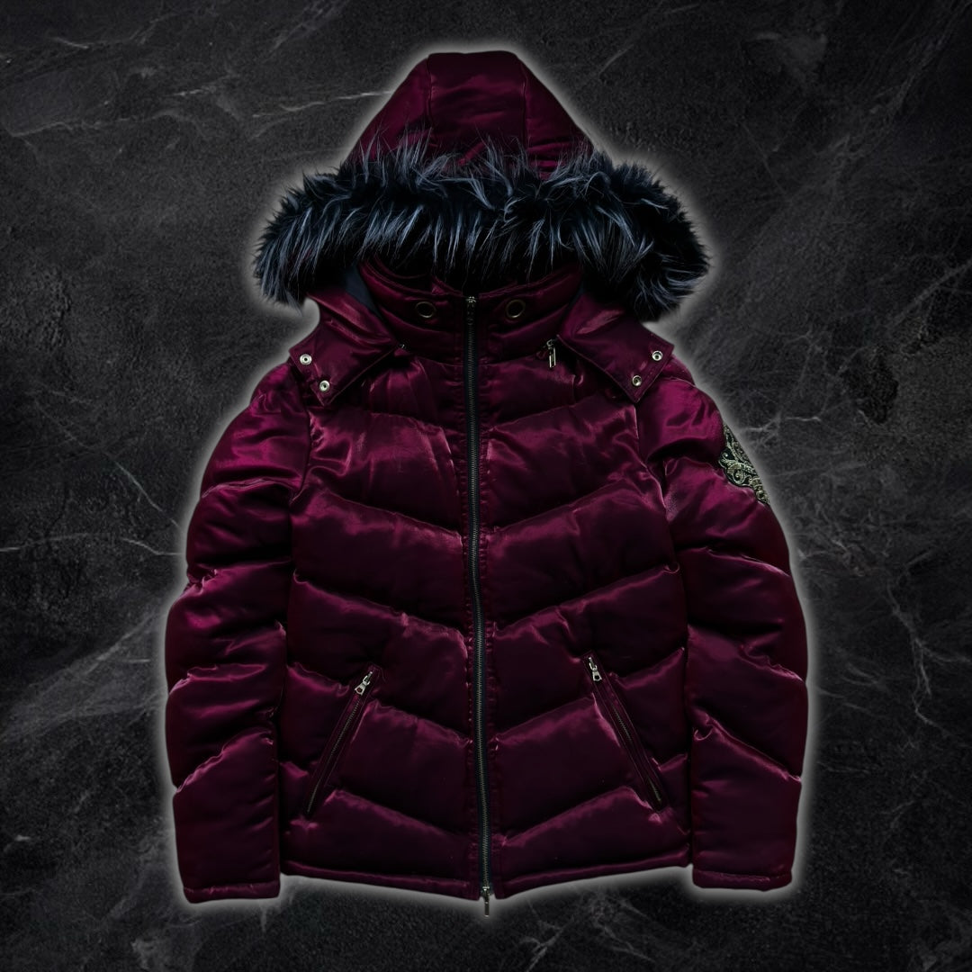 Midas “God Of Midas” Japanese fur puffer jacket (red)